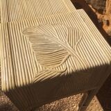 Console wood imitation rattan