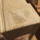 Console wood imitation rattan