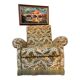 Vintage velvet armchair