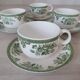 Tasses et sous-tasses en porcelaine Old Gustavberg, collection Fasan