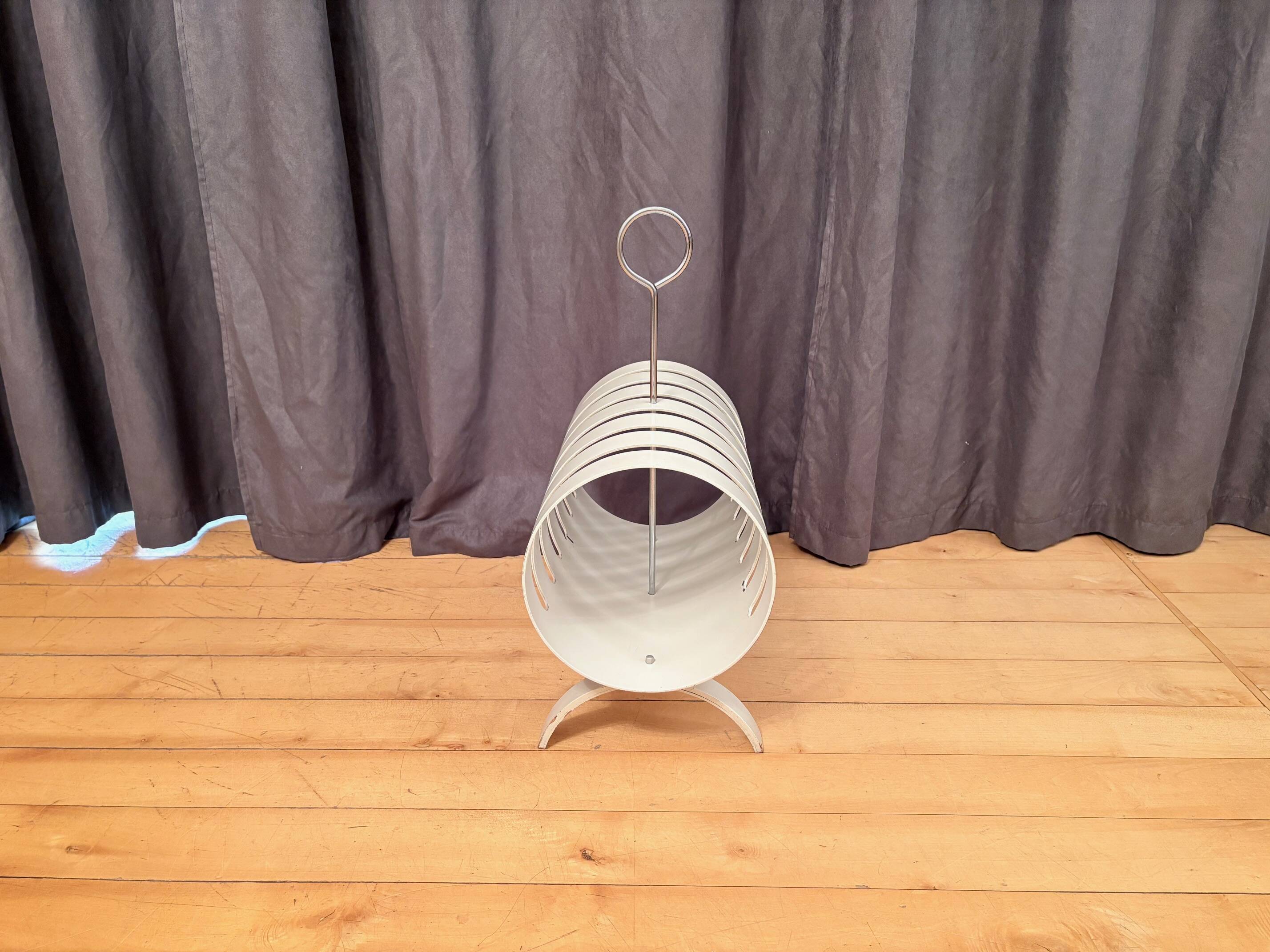 Vinyl Record Magazine Rack, Opal Möbel, 1970s