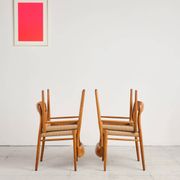 Set of 4 chairs model 75 in oak, Niels O. Møller, Denmark, 1950s
