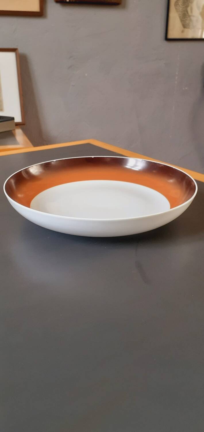 Hollow serving dish Space Age Porcelain year 70 Royale de L manufacture