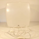Vintage 1970s light light lamp in white plastic