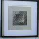 Tableau Vintage Art Optique - Victor Vasarely - Frame 40x40cm