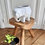 Elephant ceramic vase pot cover 60s/70s
