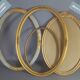 Fine old oval frame wood - gilded stucco 42x31 cm
