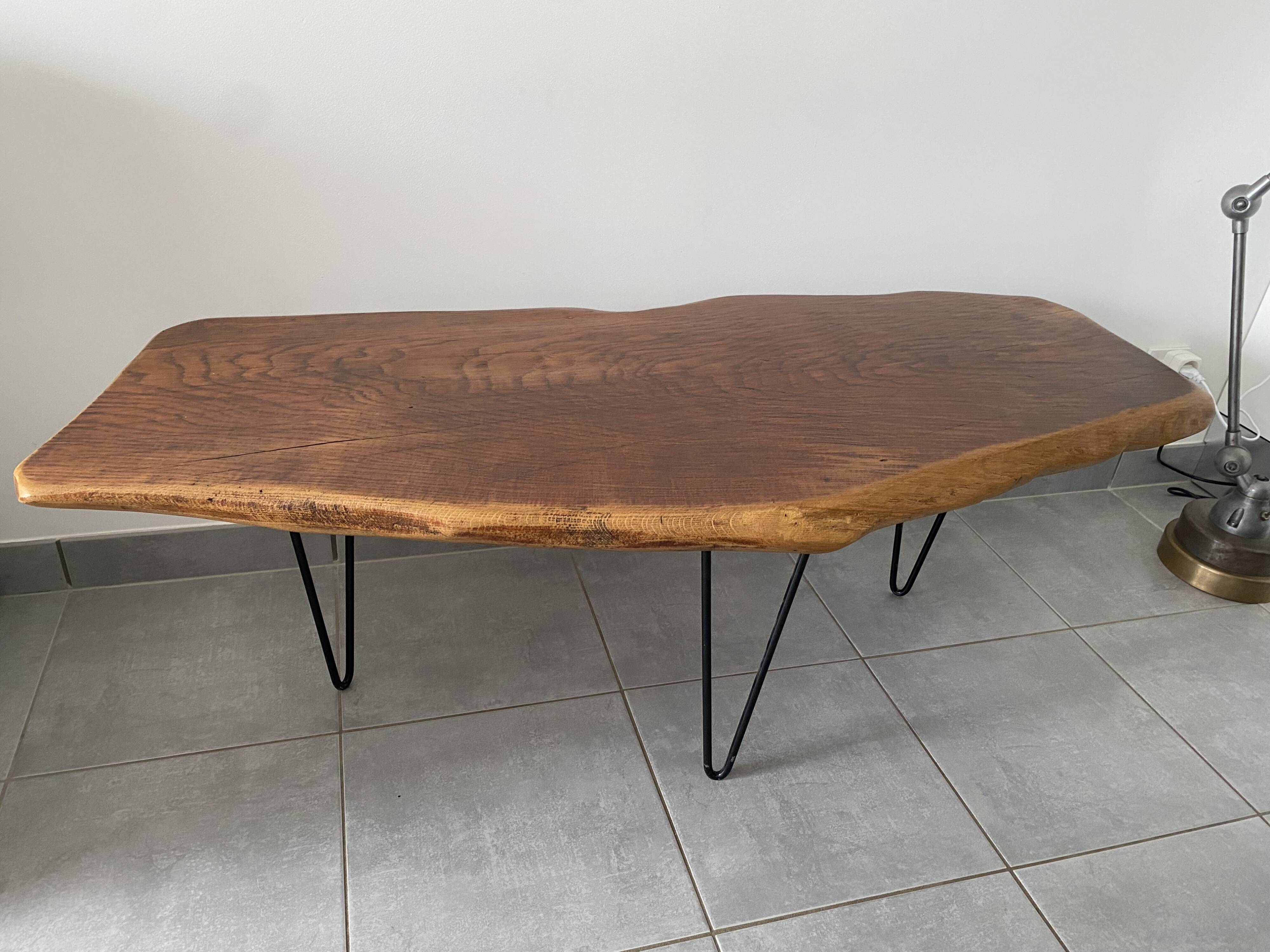 Vintage brutalist coffee table from the 60s