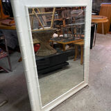 Wooden and bamboo mirror
