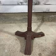 Bistro table with a cast iron base