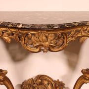 Console d'époque Louis XV En Bois Doré
