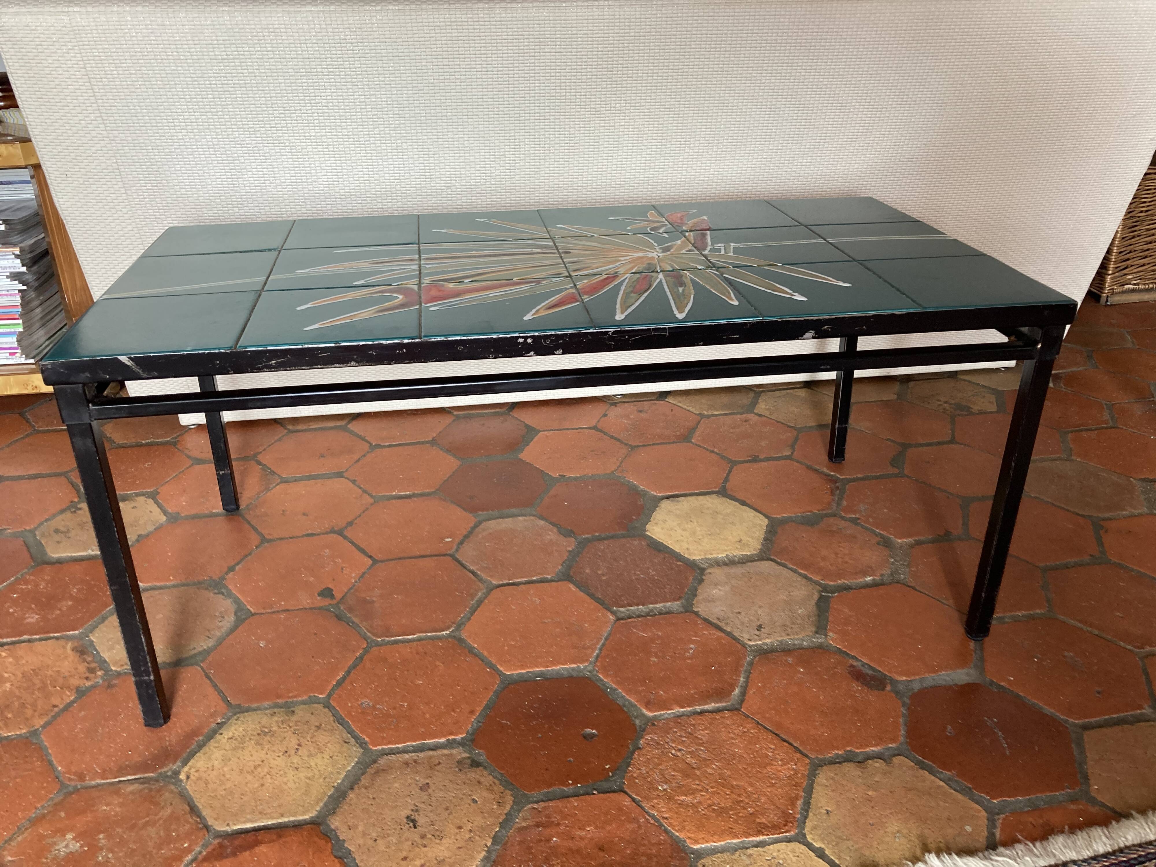 Vintage ceramic coffee table