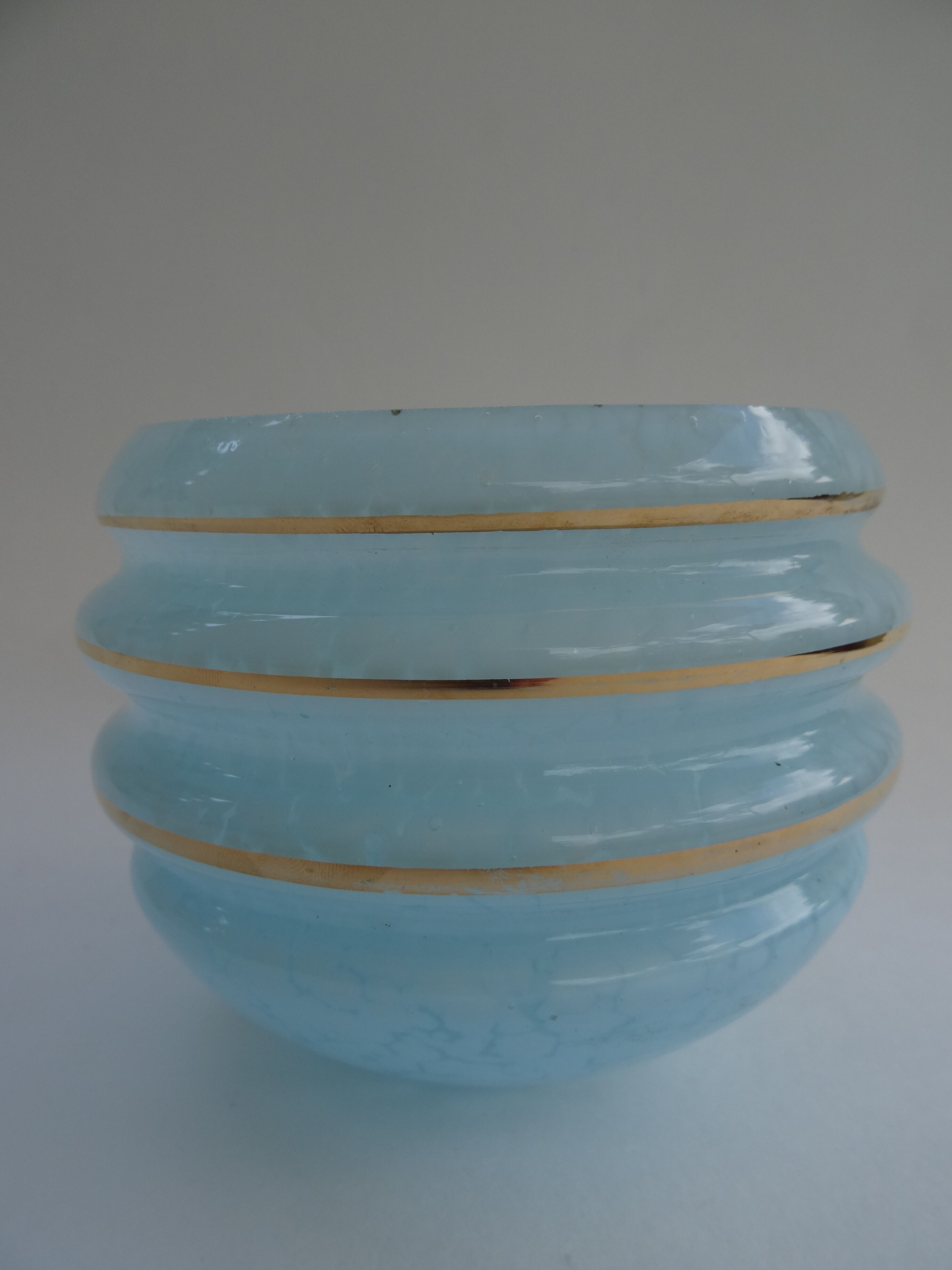 Blue clichy glass globe