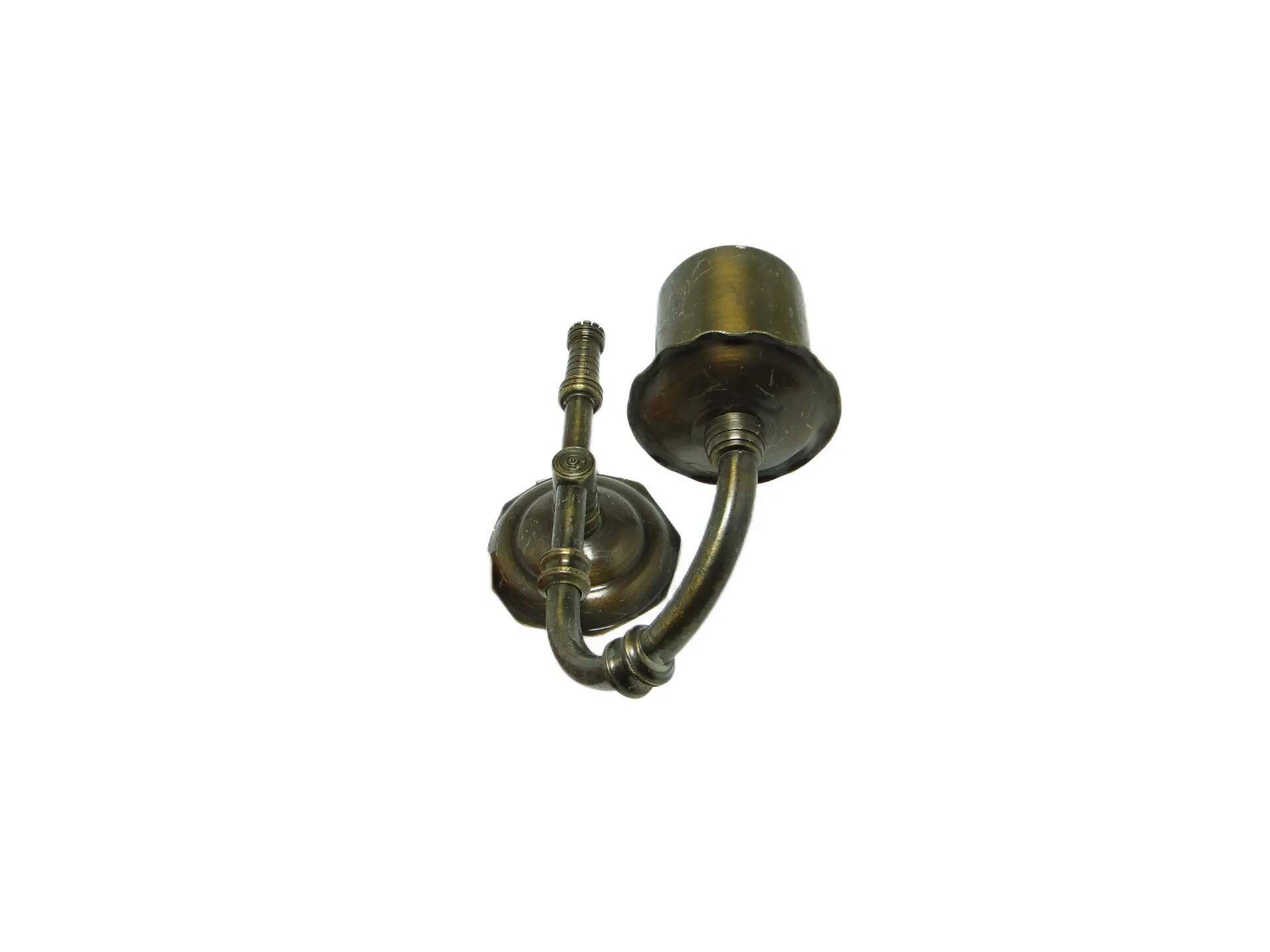 Wall sconce, eclectic, brass, Poland, 1970s.