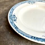 Longchamp hollow plate in iron clay, "Lily" service