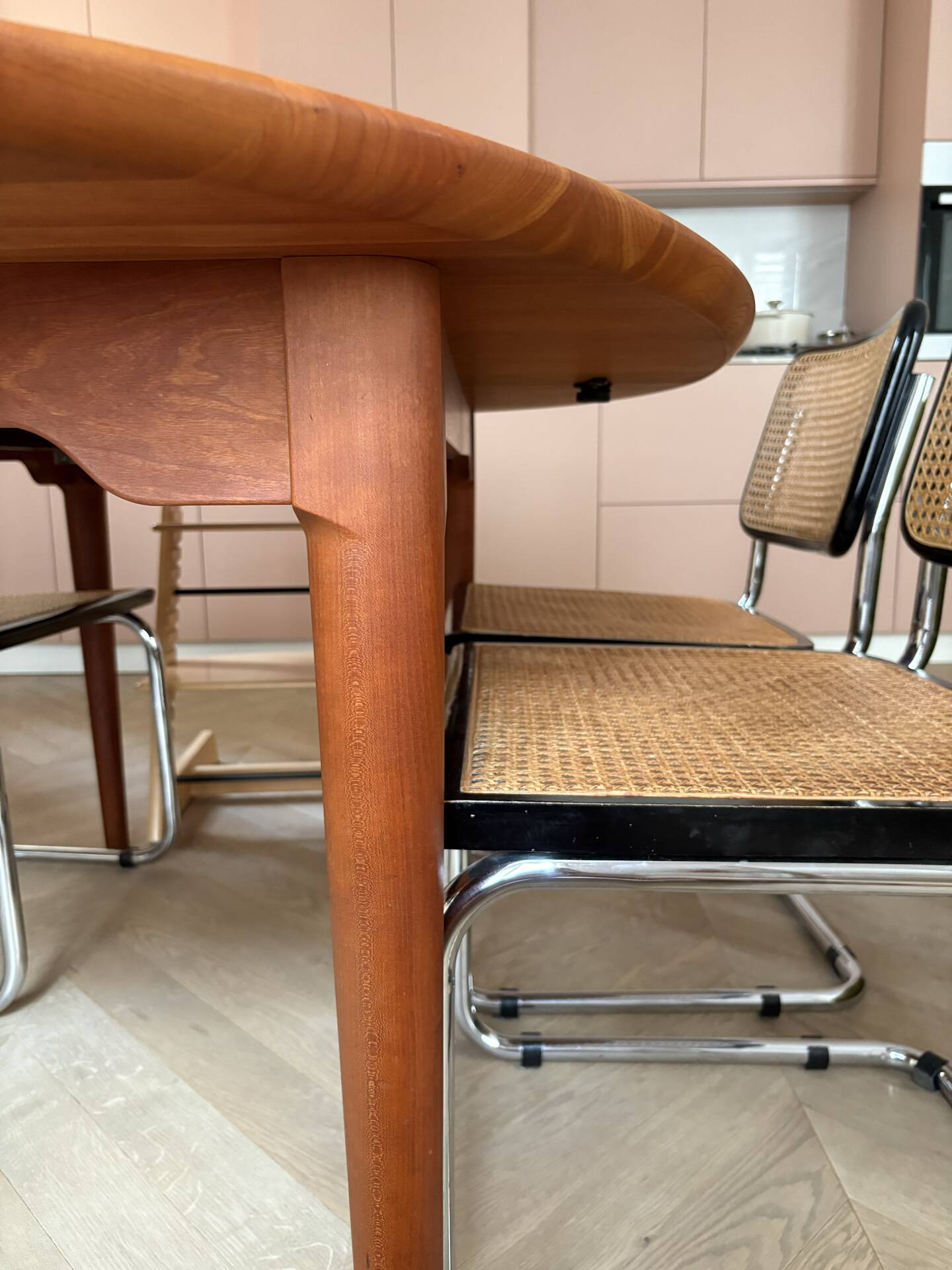 Extendable dining table in cherry wood, Søren Nissen & Ebbe Gehl, Denmark
