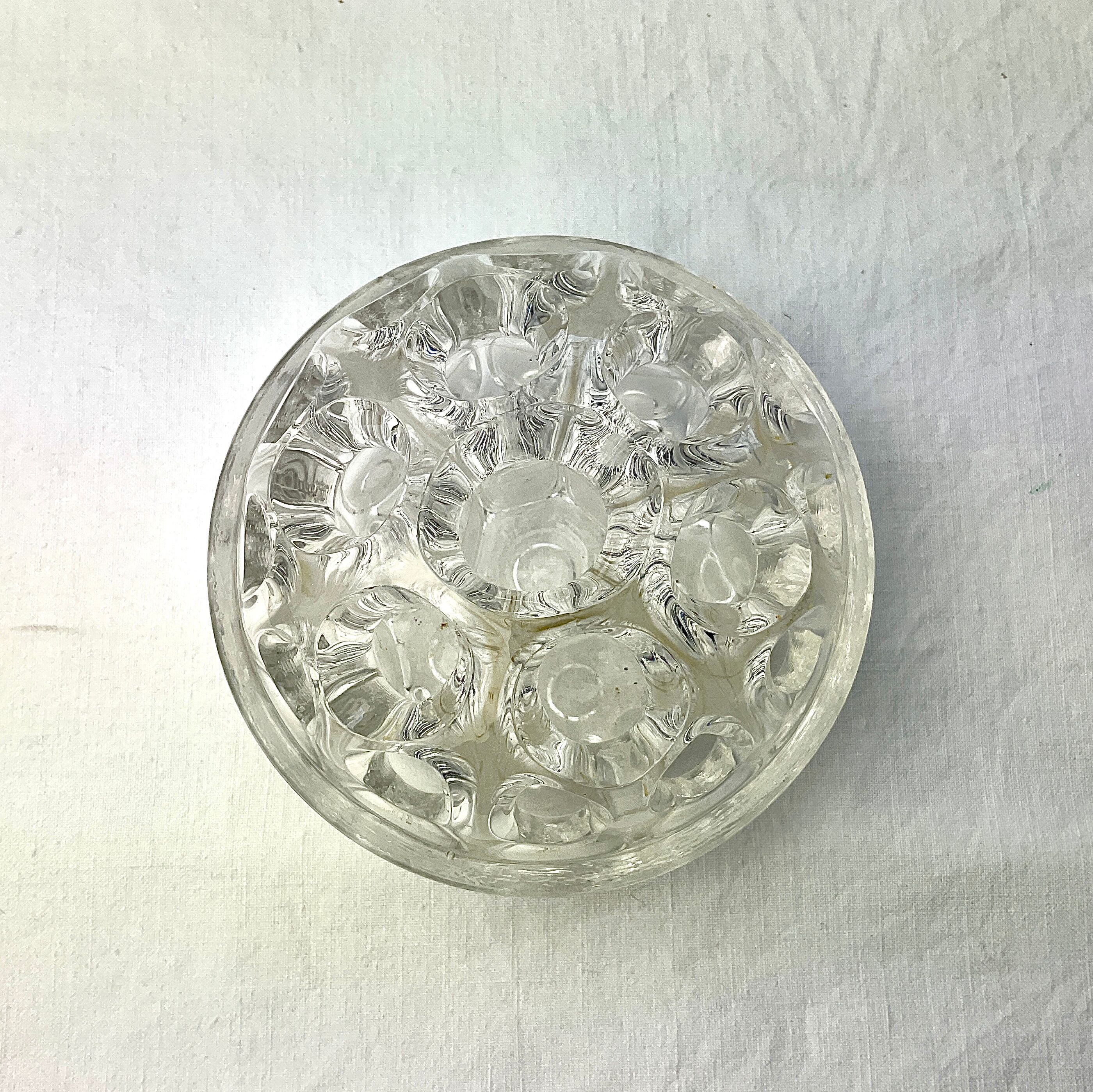 Vintage glass pencil holder
