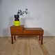 Mid-century teak bench with drawer | 1960s Danish design