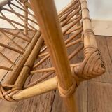 Rattan side table