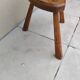 Tabouret tripode vintage en bois