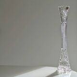 Large Bohemian Crystal Vase - Tom Model - Czechoslovakia