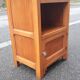 Golden oak 1950s bedside
