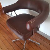 Leather barber chair