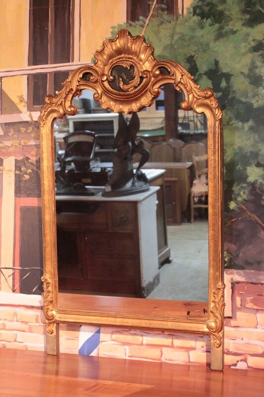 Mirror Louis XV style gilded wooden XX