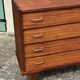 Commode vintage scandinave, pieds compas