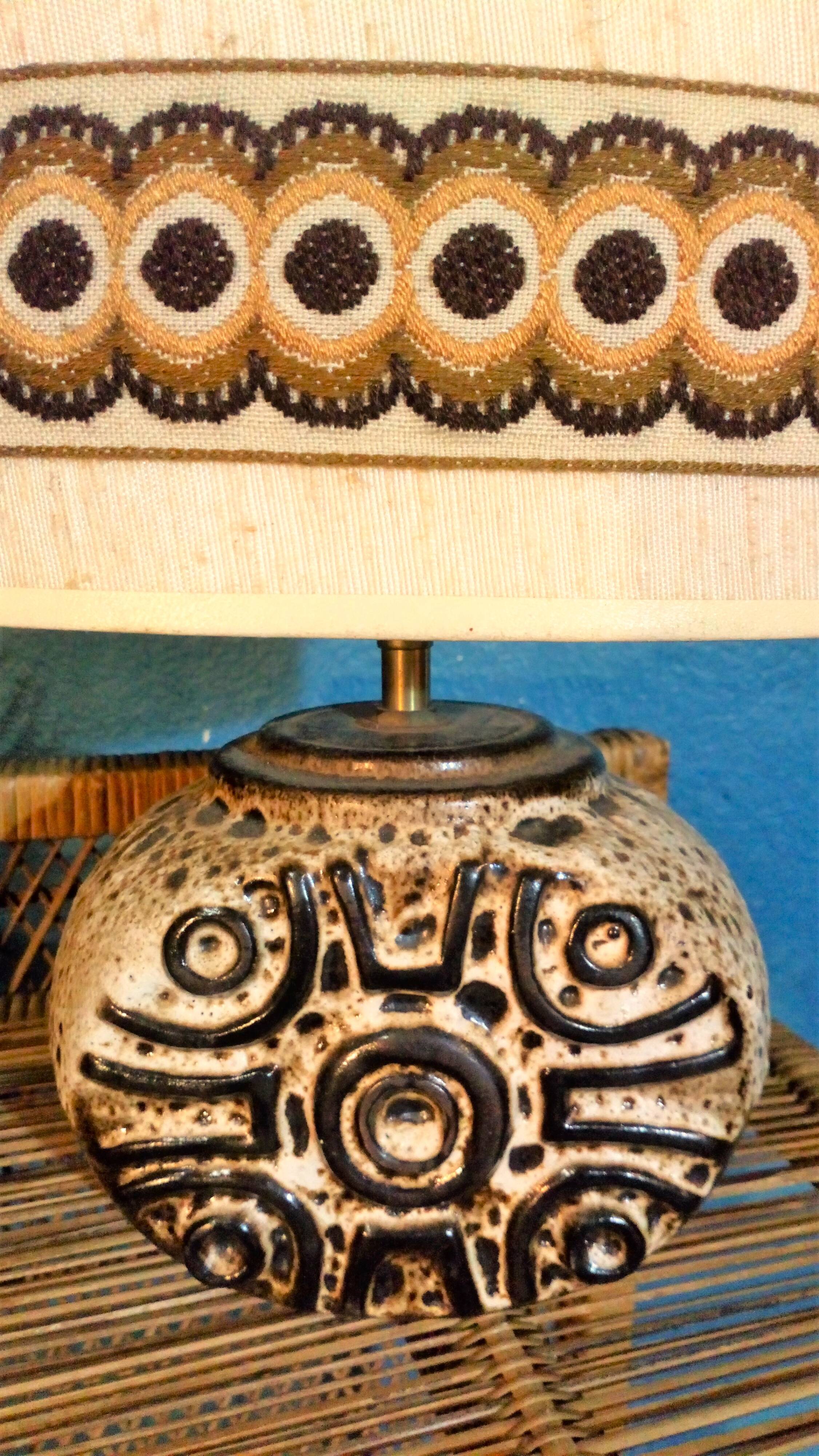 Ceramic lamp 1970s