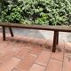 Olavi Hanninen bench solid elm brutalist vintage 1950
