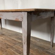 Table de ferme fin XIXème en chêne et sapin