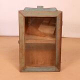 Original polychrome Burmese teak display case