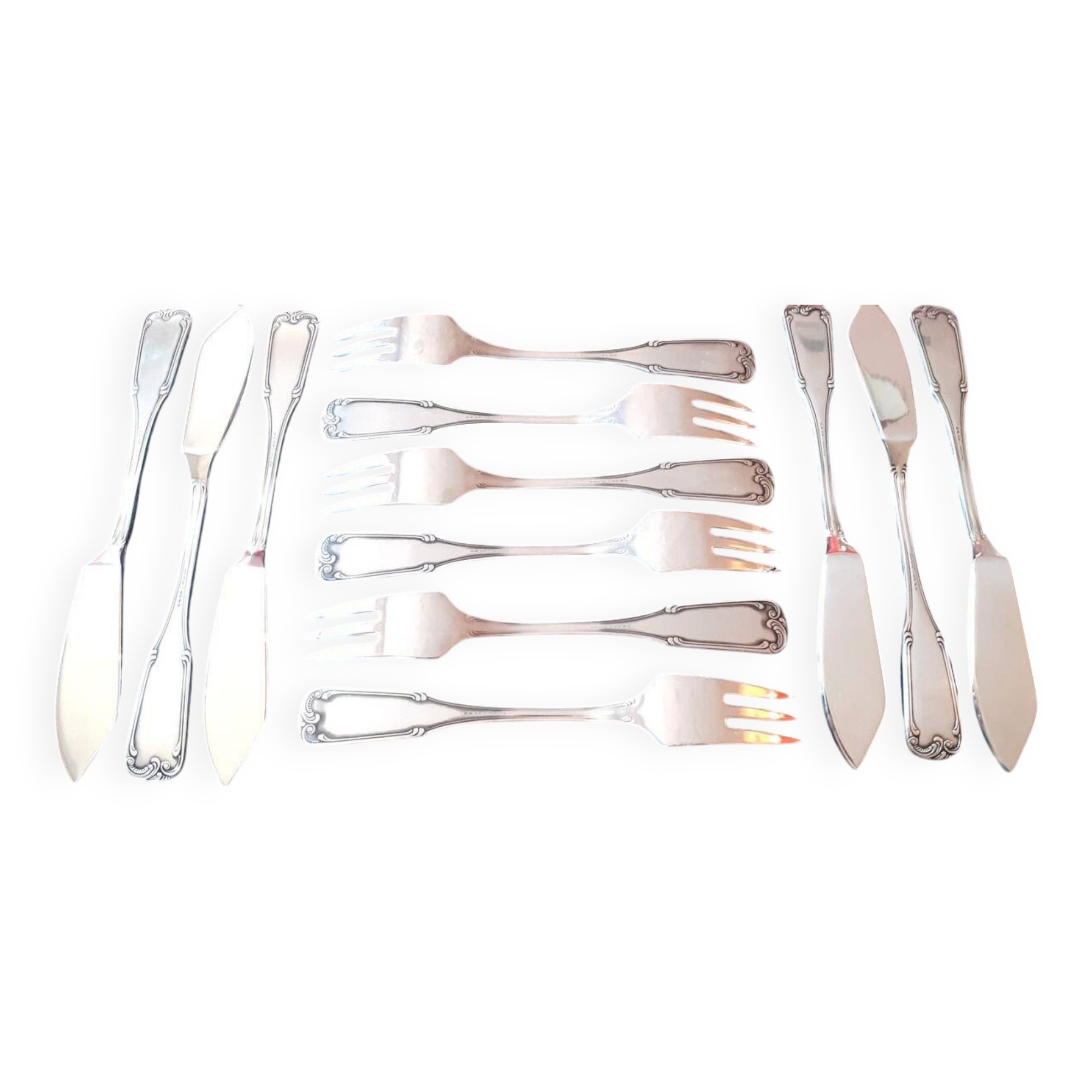 Série de couverts à poissons en inox 18.10 / marque barenthal