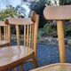 Light wood bistro chairs