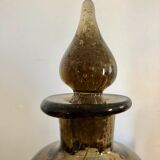 Carafe en verre bullé La Rochère 1960
