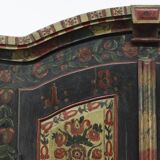 Folk art painted bridal wardrobe