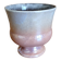 Strehla Germany Vintage Ceramic Iridescent Pink Flowerpot Vase