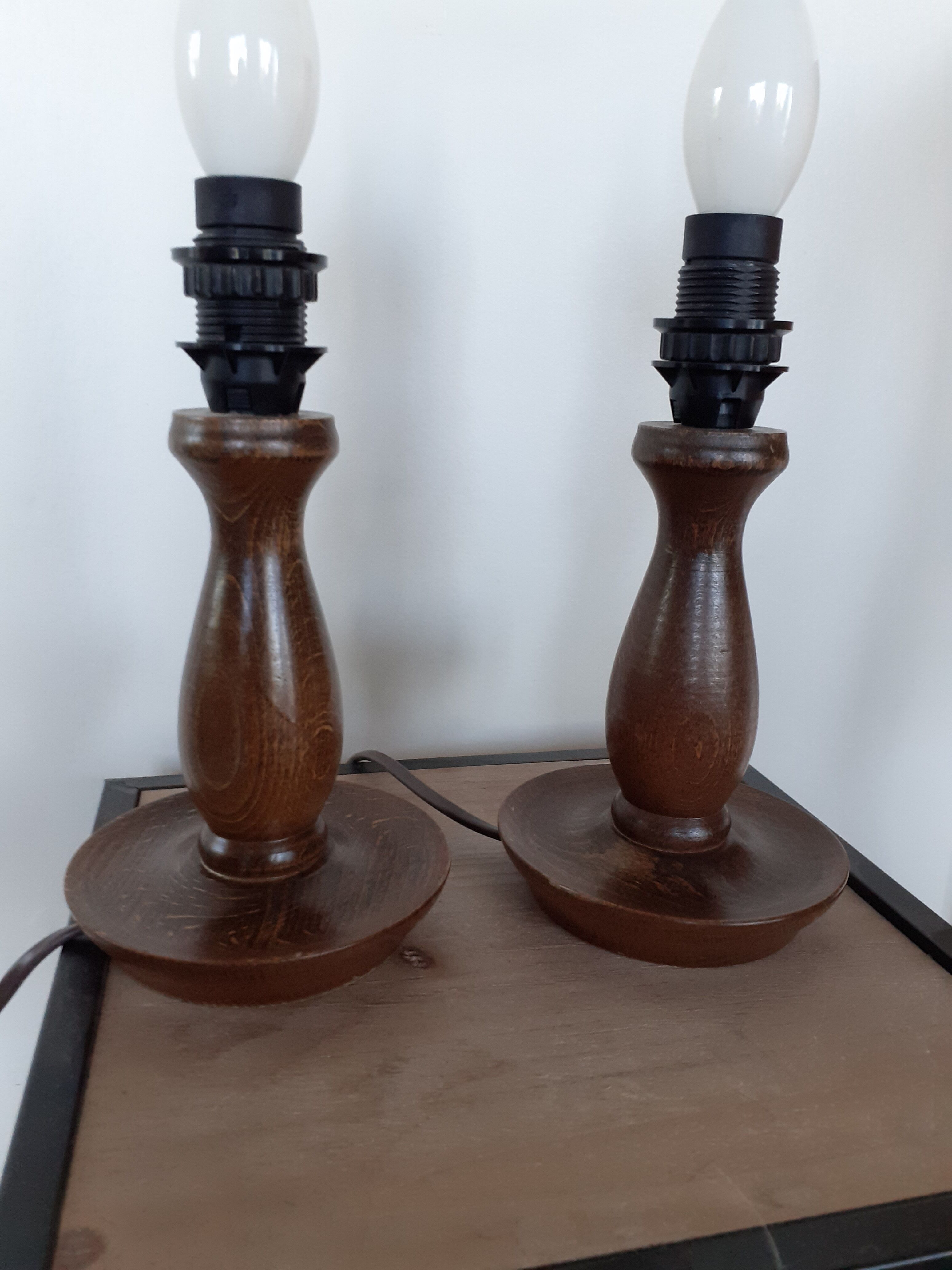 Pair of bedside lamps