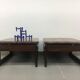 Set of 2 Percival Lafel Mid-century Brazilian side tables, 1970's