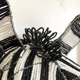 Trophy - wall lamp zebra head in beads