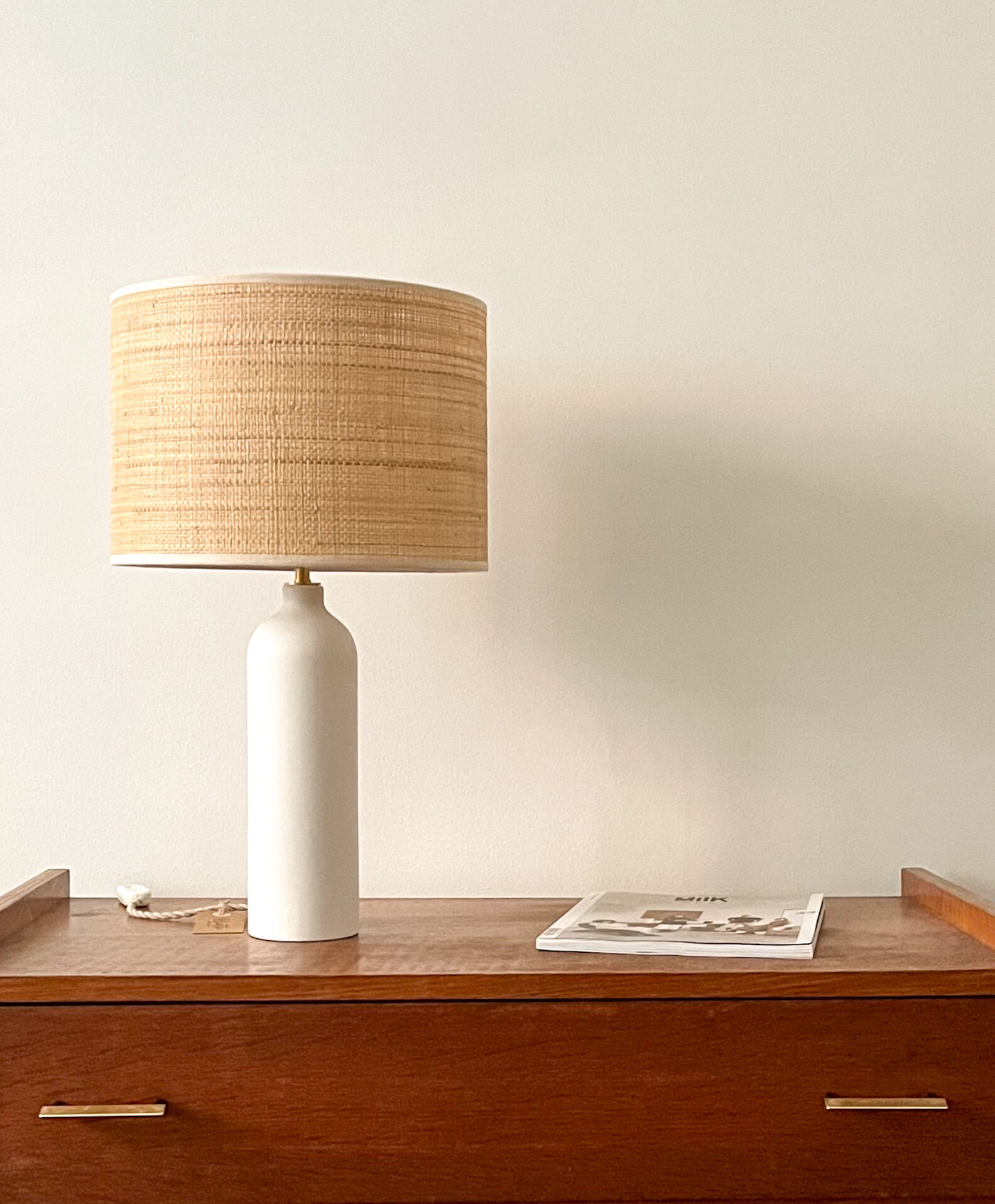 Lampe céramique et rabane
