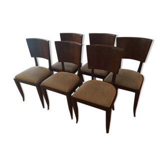6 chairs art deco