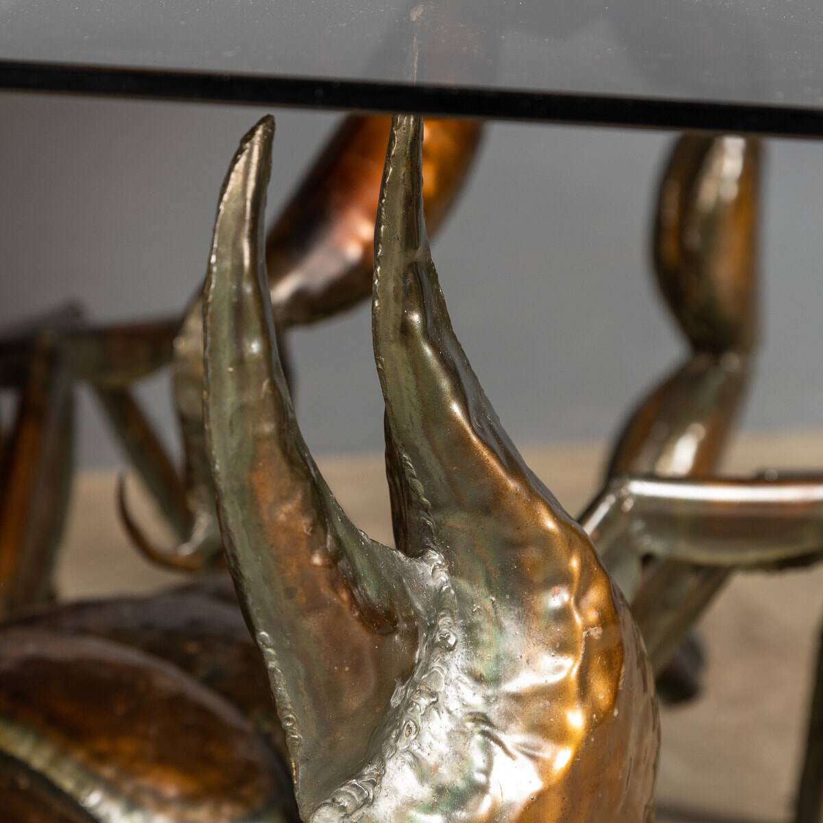 Unusual metal scorpion shaped coffee table c.1970