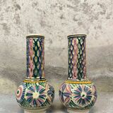 Pair of vintage openwork vases