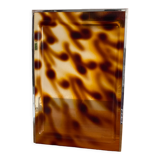 Lucite tray and vintage chrome