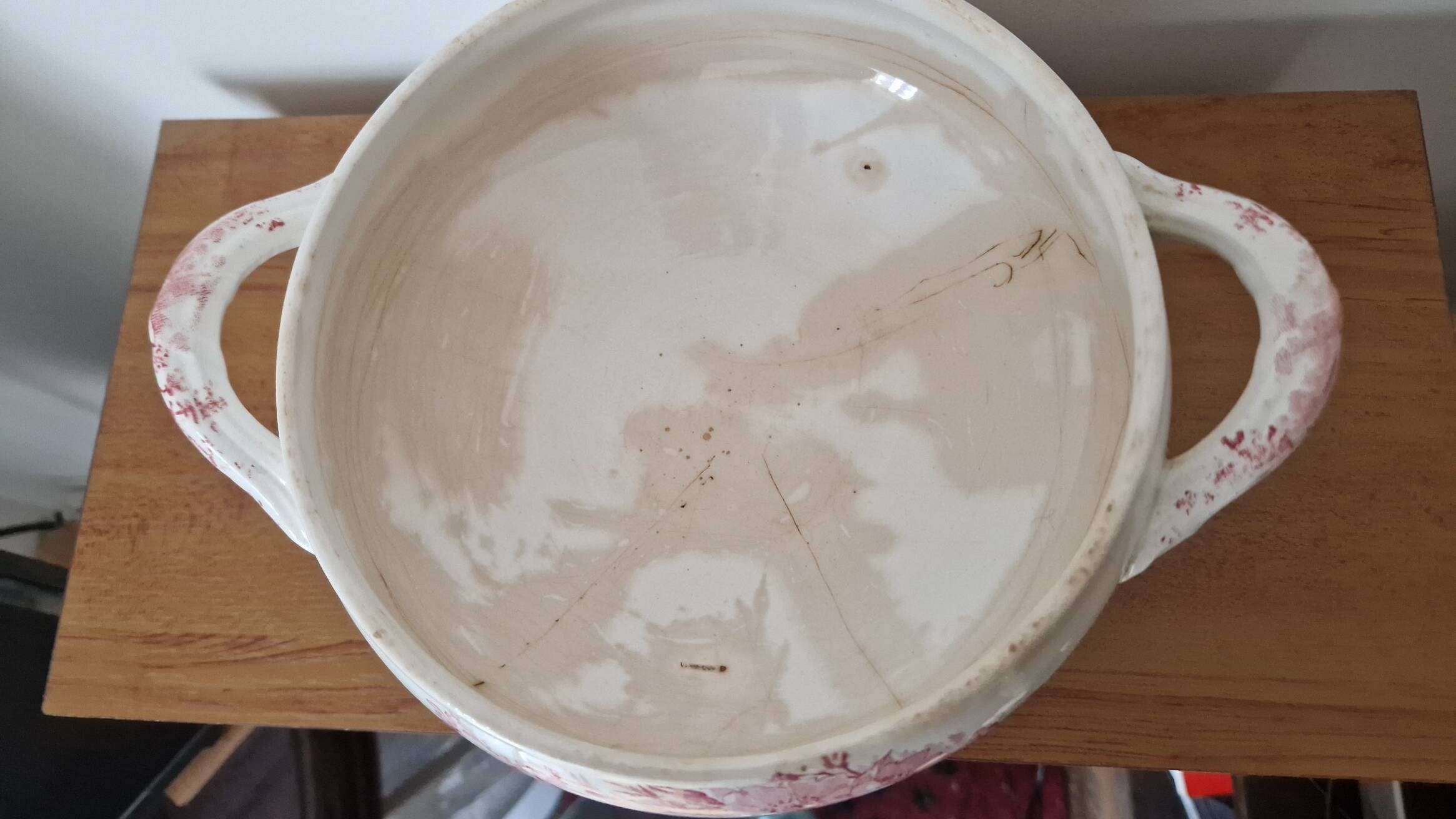 Sarreguemines soup tureen, country model F.F. Pexonne