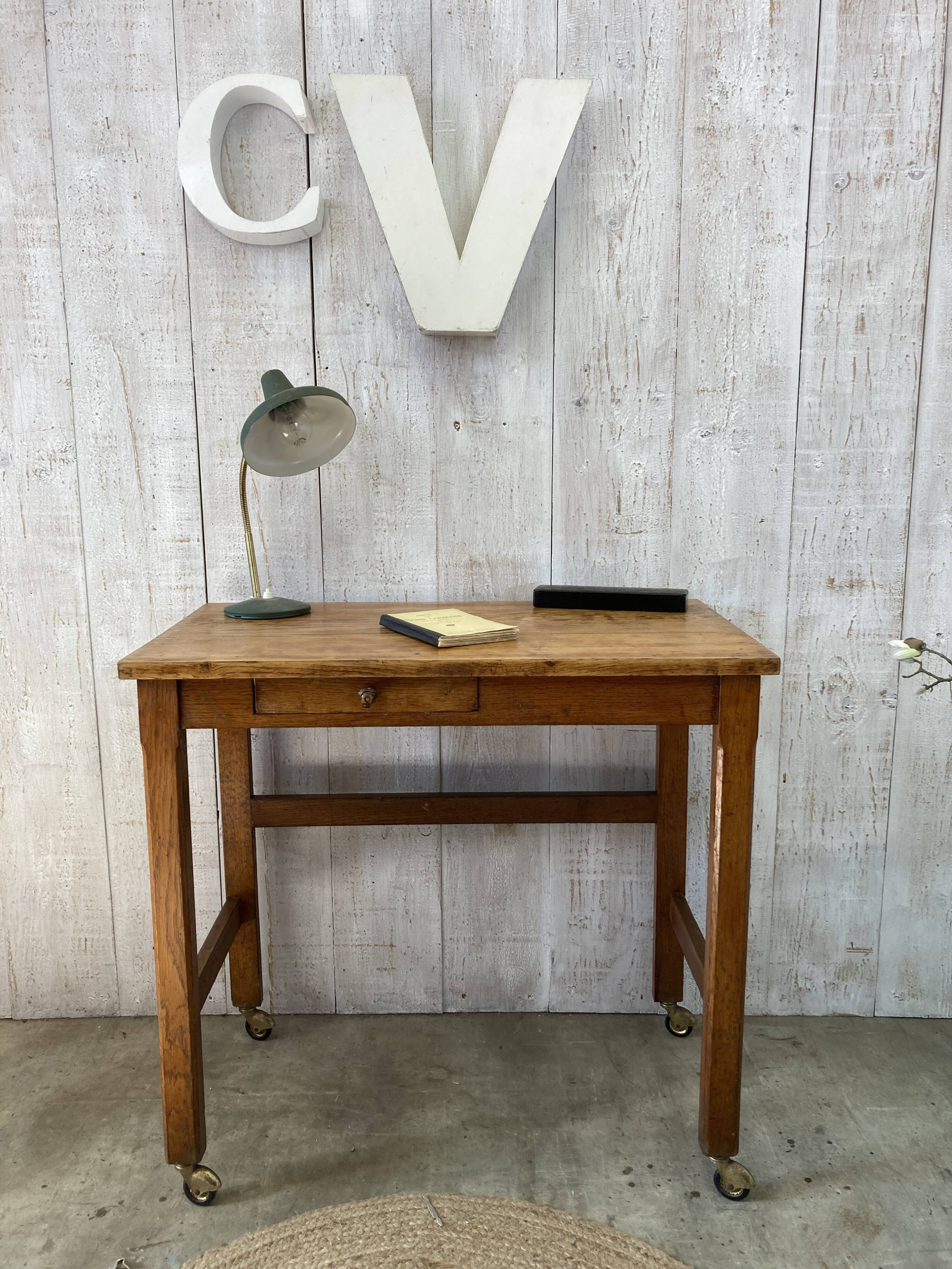 Vintage boarding school desk