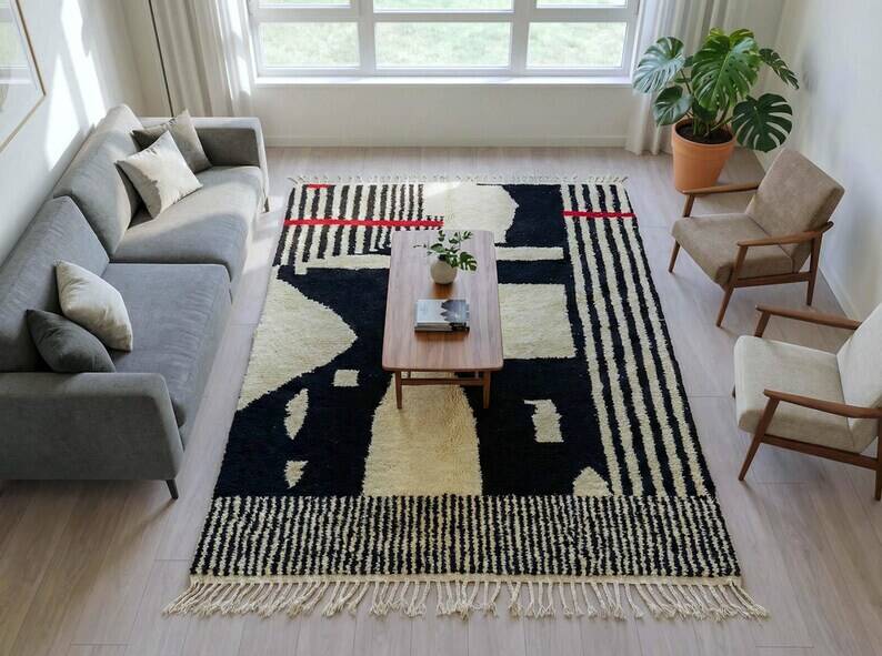Magnificent Moroccan handmade rug 200cm x 300cm.