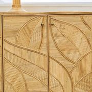 Enfilade « feuilles » en rotin 